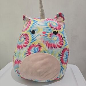 Squishmallows | Large Colorful Cat Unicorn Plush